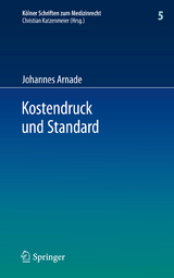 Kostendruck und Standard - Johannes Arnade