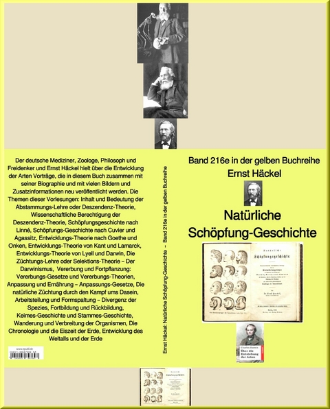 Natürliche Schöpfung-Geschichte  –  Band 216e in der gelben Buchreihe – bei Jürgen Ruszkowski - Ernst Häckel