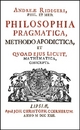 Philosophia pragmatica: 3 Bände. (Thomasiani)