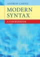 Modern Syntax - Andrew Carnie