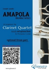 Optional Drum part of "Amapola" for Clarinet Quartet - Joseph Lacalle, a cura di Francesco Leone