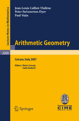 Arithmetic Geometry - Jean-Louis Colliot-Thélène, Peter Swinnerton-Dyer, Paul Vojta