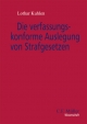Die verfassungskonforme Auslegung von Strafgesetzen (C.F. Müller Wissenschaft)