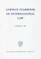 German Yearbook of International Law - Jahrbuch für Internationales Recht.: Vol. 32 (1989).