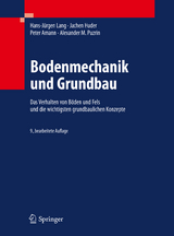 Bodenmechanik und Grundbau - Lang, Hans-Jürgen; Huder, Jachen; Amann, Peter; Puzrin, Alexander M.