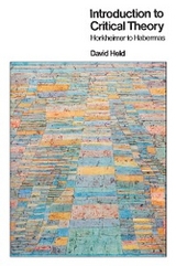 Introduction to Critical Theory - David Held