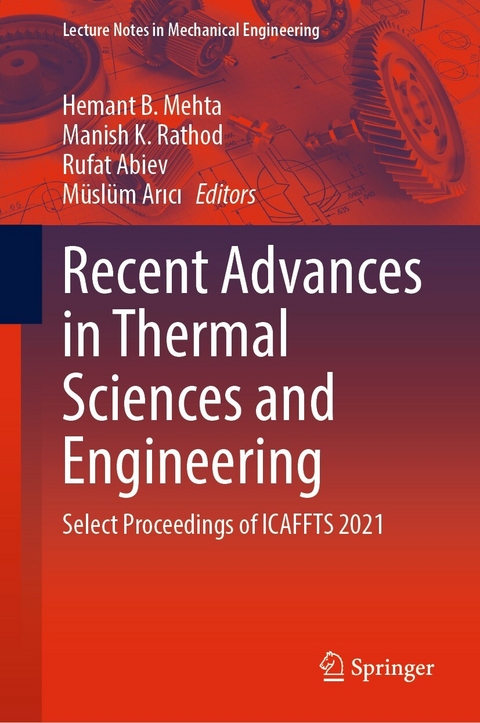 Recent Advances in Thermal Sciences and Engineering - 