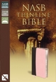 NASB, Thinline Bible, Leathersoft, Brown/Blue, Red Letter Edition - Zondervan Publishing