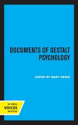 Documents of Gestalt Psychology - 