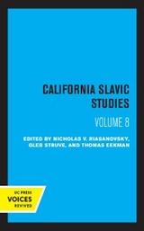 California Slavic Studies, Volume VIII - 