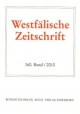 Westfälische Zeitschrift 160/2010: Zeitschrift für vaterländische Geschichte und Altertumskunde