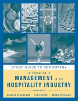 Study Guide to accompany Introduction to Management in the Hospitality Industry, 10e - Barrows, Clayton W.; Powers, Tom; Reynolds, Dennis R.
