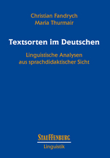 Textsorten im Deutschen - Christian Fandrych, Maria Thurmair