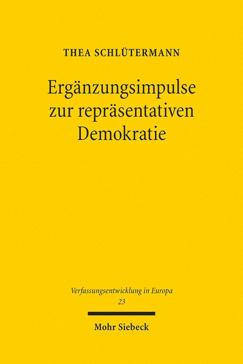 Ergänzungsimpulse zur repräsentativen Demokratie -  Thea Schlütermann