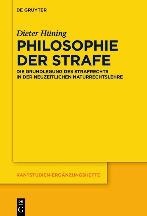 Philosophie der Strafe -  Dieter Hüning