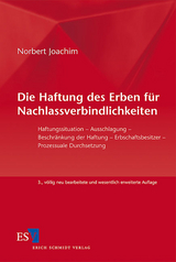 Die Haftung des Erben für Nachlassverbindlichkeiten - Joachim, Norbert