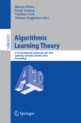 Algorithmic Learning Theory - 