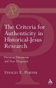 Criteria for Authenticity in Historical-Jesus Research - Porter Stanley E. Porter
