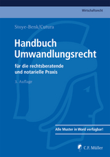 Handbuch Umwandlungsrecht - Christiane Stoye-Benk, Vladimir Cutura