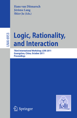 Logic, Rationality, and Interaction - 