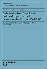 Sachunmittelbare Demokratie im interdisziplinären und internationalen Kontext 2009/2010 - 