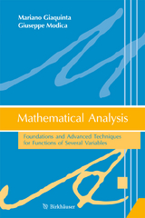 Mathematical Analysis - Mariano Giaquinta, Giuseppe Modica
