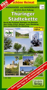 Radwander- und Wanderkarte Thüringer Städtekette