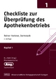 Pharmazeut. Ringtaschenbuch Bd. 1 Checkliste zur Überprüfung des Apothekenbetriebs - Reiner Herkner