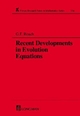 Recent Developments in Evolution Equations - G. F. Roach; A. C. McBride