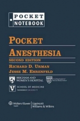 Pocket Anesthesia - Urman, Richard D.; Ehrenfeld, Jesse M.