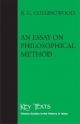 An Essay on Philosophical Method - R G Collingwood