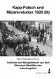 Kapp-Putsch und Märzrevolution 1920 (III)