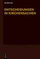 Muckel, Stefan; Baldus, Manfred: Entscheidungen in Kirchensachen seit 1946 / 1.7.-31.12.2008