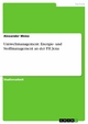 Umweltmanagement: Energie- und Stoffmanagement an der FH Jena - Alexander Weise