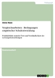 Vergleichsarbeiten - Bedingungen empirischer Schulentwicklung: PraktikabilitÃ¤t zentraler Tests und VerstÃ¤ndlichkeit der LeistungsrÃ¼ckmeldungen Anna