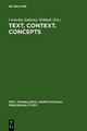 Text, Context, Concepts - Cornelia Zelinsky-Wibbelt