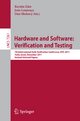 Hardware and Software: Verification and Testing - Kerstin Eder; João Lourenҫo; Onn Shehory