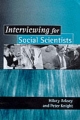 Interviewing for Social Scientists - Hilary Arksey;  Peter T Knight