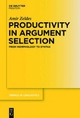 Productivity in Argument Selection - Amir Zeldes