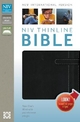 NIV, Thinline Bible, Imitation Leather, Tan/Brown - Zondervan