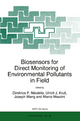 Biosensors for Direct Monitoring of Environmental Pollutants in Field (NATO Science Partnership Subseries: 2, 38)