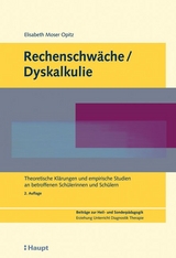 Rechenschwäche / Dyskalkulie - Moser Opitz, Elisabeth