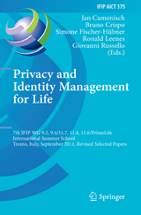 Privacy and Identity Management for Life - 