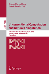 Unconventional Computation and Natural Computation - 