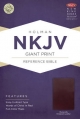 NKJV Giant Print Reference Bible, Black LeatherTouch, Indexed - Holman Bible Staff