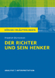 Der Richter und sein Henker von Friedrich Dürrenmatt.: Textanalyse und Interpretation mit ausführlicher Inhaltsangabe und Abituraufgaben mit Lösungen
