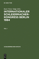Internationaler Schleiermacher-Kongreß Berlin 1984