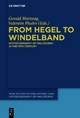 From Hegel to Windelband - Gerald Hartung; Valentin Pluder