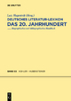 Deutsches Literatur-Lexikon. Das 20. Jahrhundert / Hohler - Hubensteiner