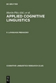 Applied Cognitive Linguistics / Language Pedagogy - Martin Pütz